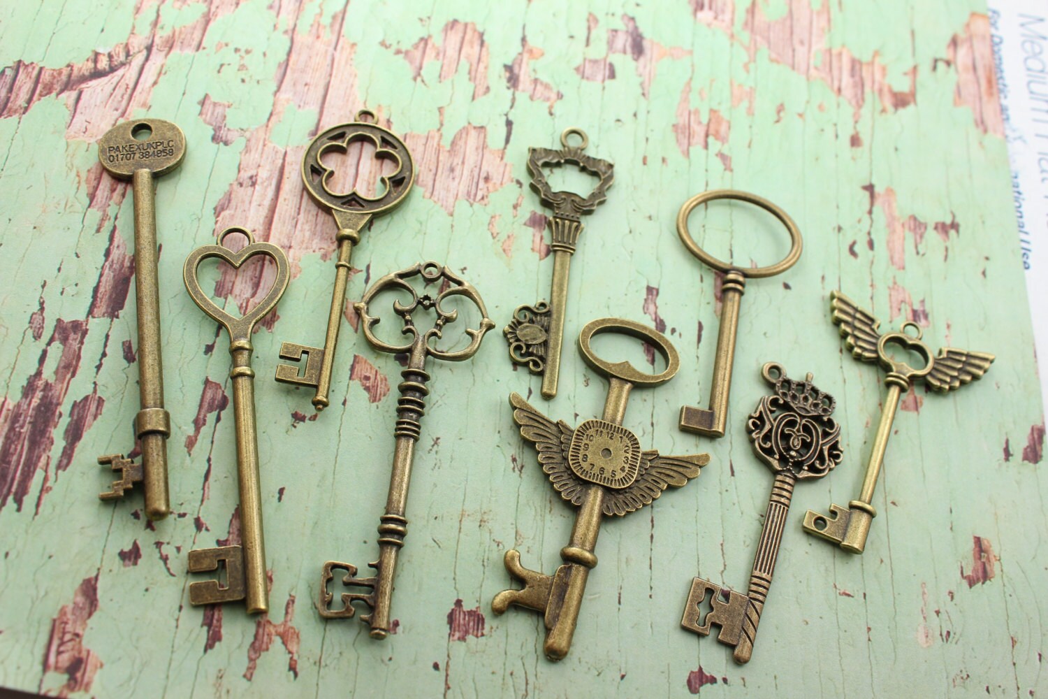 Copper Skeleton Keys - Paxton Hardware