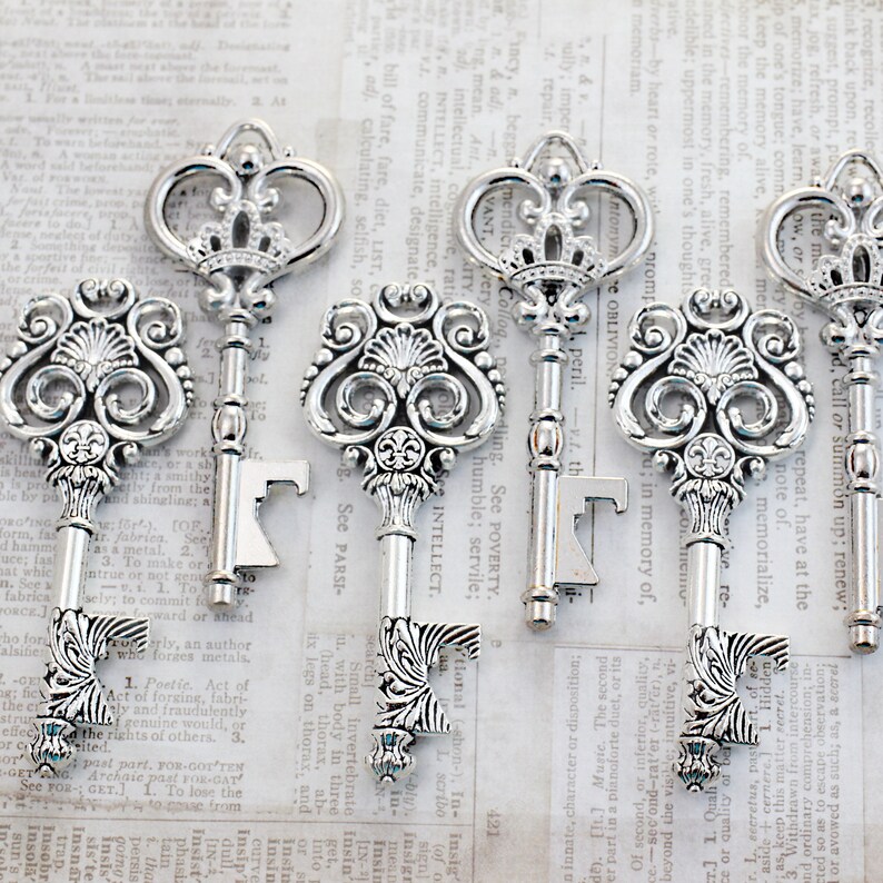 40 Pcs Mixed Skeleton Keys In Antique Style Bronze Vintage Key Charms Small Skeleton Keys Charm Birthday L 1061771 - Foto 6