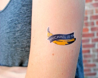 Custom Temporary Tattoos - Perfect Party Favors for a Banana Party!