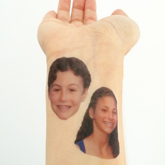 Custom Bar/Bat Mitzvah Temporary Tattoos- Photo Tats