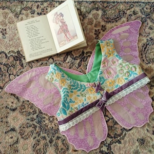 Handmade Toddler Glitter Fairy Wings | Non-Wire, Sparkling Butterfly Wings for Dress-Up & Play | Soft, Lightweight, Fairy Wings |