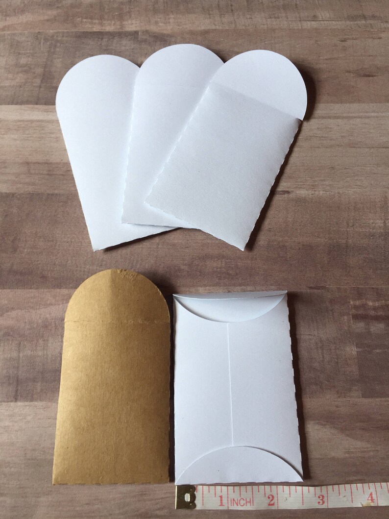 Mini White Cardstock Envelopes Wedding Favor Envelopes Etsy