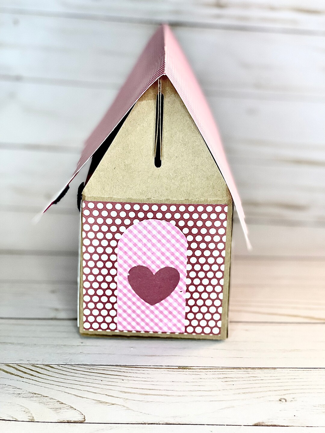 Birdhouse Valentines Box, Valentine Box for Kids, Girls Valentines Mail Box, Girls Valentines
