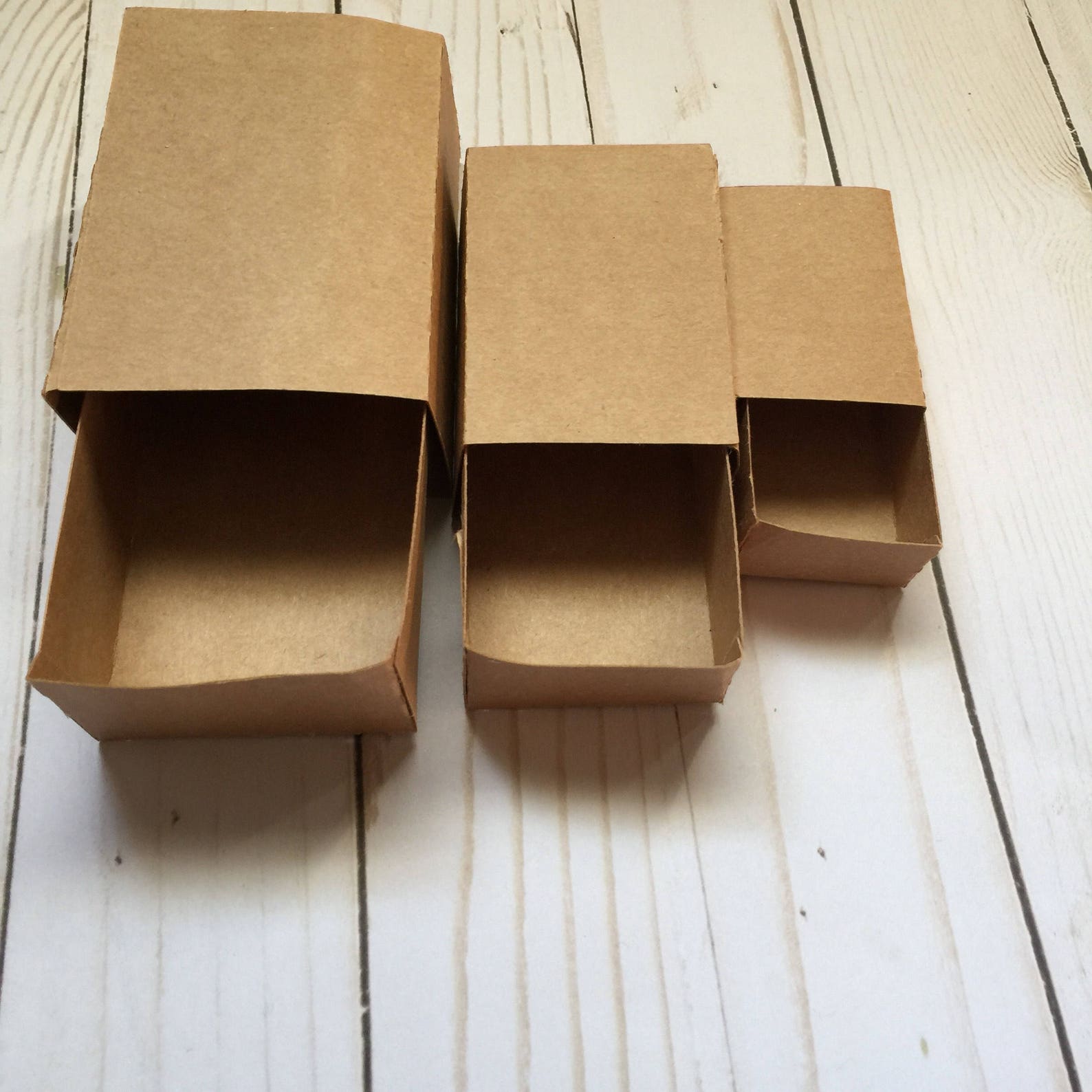 Match kraft paper boxes matchboxes 3 sizes match boxes Etsy