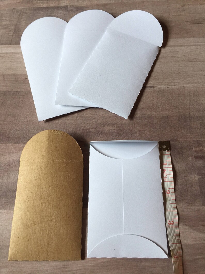 Mini White Cardstock Envelopes Wedding Favor Envelopes Etsy