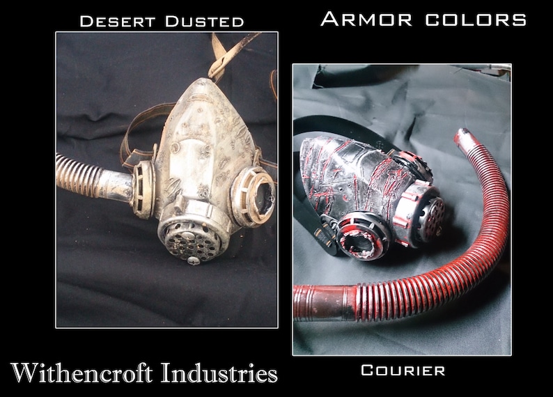 Fallout Brotherhood of Steel Inspired Respirator Wasteland, Costume, Custom Colors, New Paints, Weathered, Post Apocalyptic, Distressed image 5