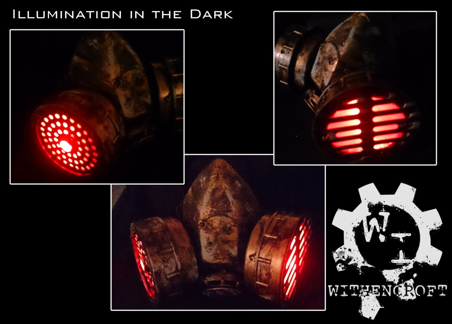 Cyberpunk Double Canister Respirator/gas Mask With Lights Etsy