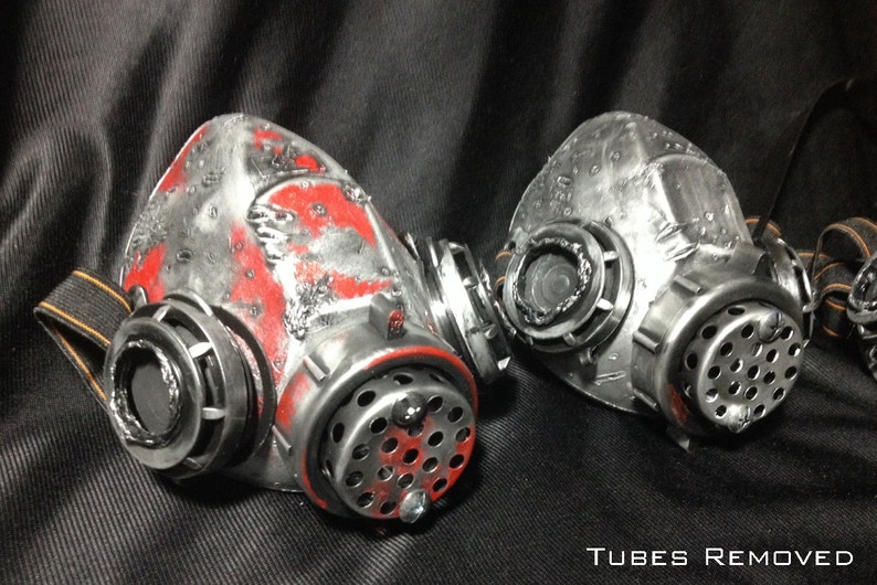 Fallout Brotherhood of Steel Inspired Respirator Wasteland, Costume, Custom Colors, New Paints, Weathered, Post Apocalyptic, Distressed image 3