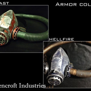 Fallout Brotherhood of Steel Inspired Respirator Wasteland, Costume, Custom Colors, New Paints, Weathered, Post Apocalyptic, Distressed image 4