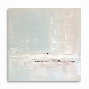 Abstract landscape painting, Abstract art, Neutral wall art, Minimalist art, Original modern painting on canvas MADE TO ORDER image 2