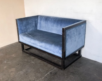 Rare Cabinet Sofa Loveseat Designed by Josef Hoffmann by Wittmann Austria
