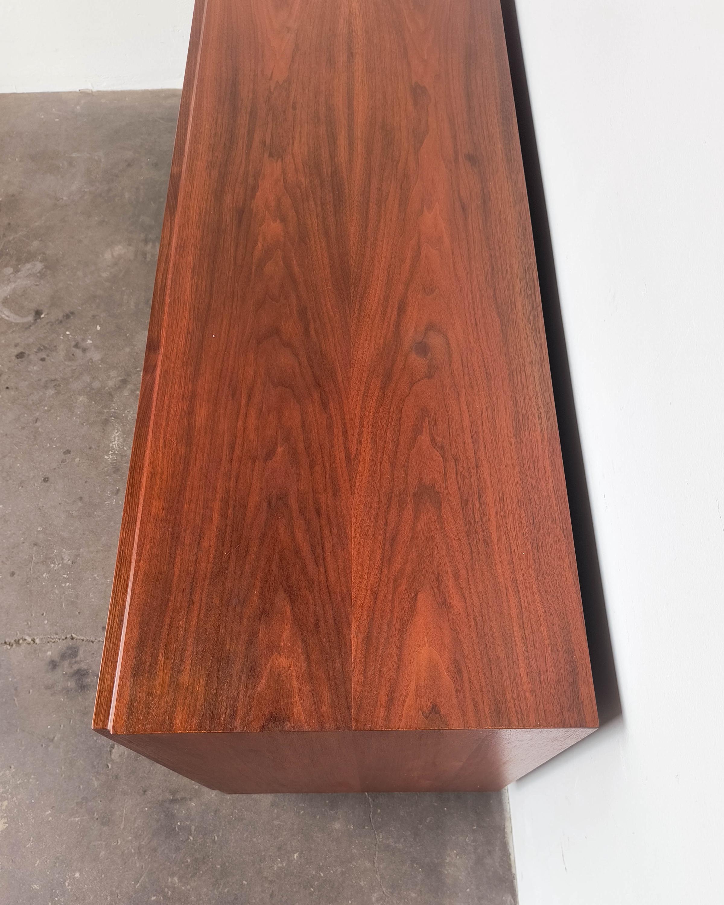 brown saltman dresser Small Walnut Chest of Drawers by Martin Borenstein for Brown Saltman
