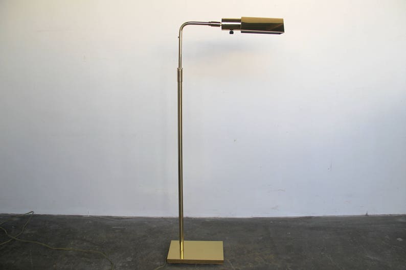 Hold Koch Lowy Brass Floor Lamp Reading Light Side Image 0