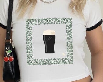 Koszulka Guinness Baby, damska odzież na Dzień Świętego Patryka