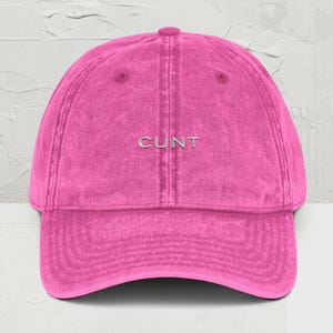 Embroidered Cunt Hat, Serving Cunt, Cunty Embroidery, Aesthetic, Y2K, Gay Gifts, LGBTQ Humor, Rave Outfit, Best Friend Gift, C*nt
