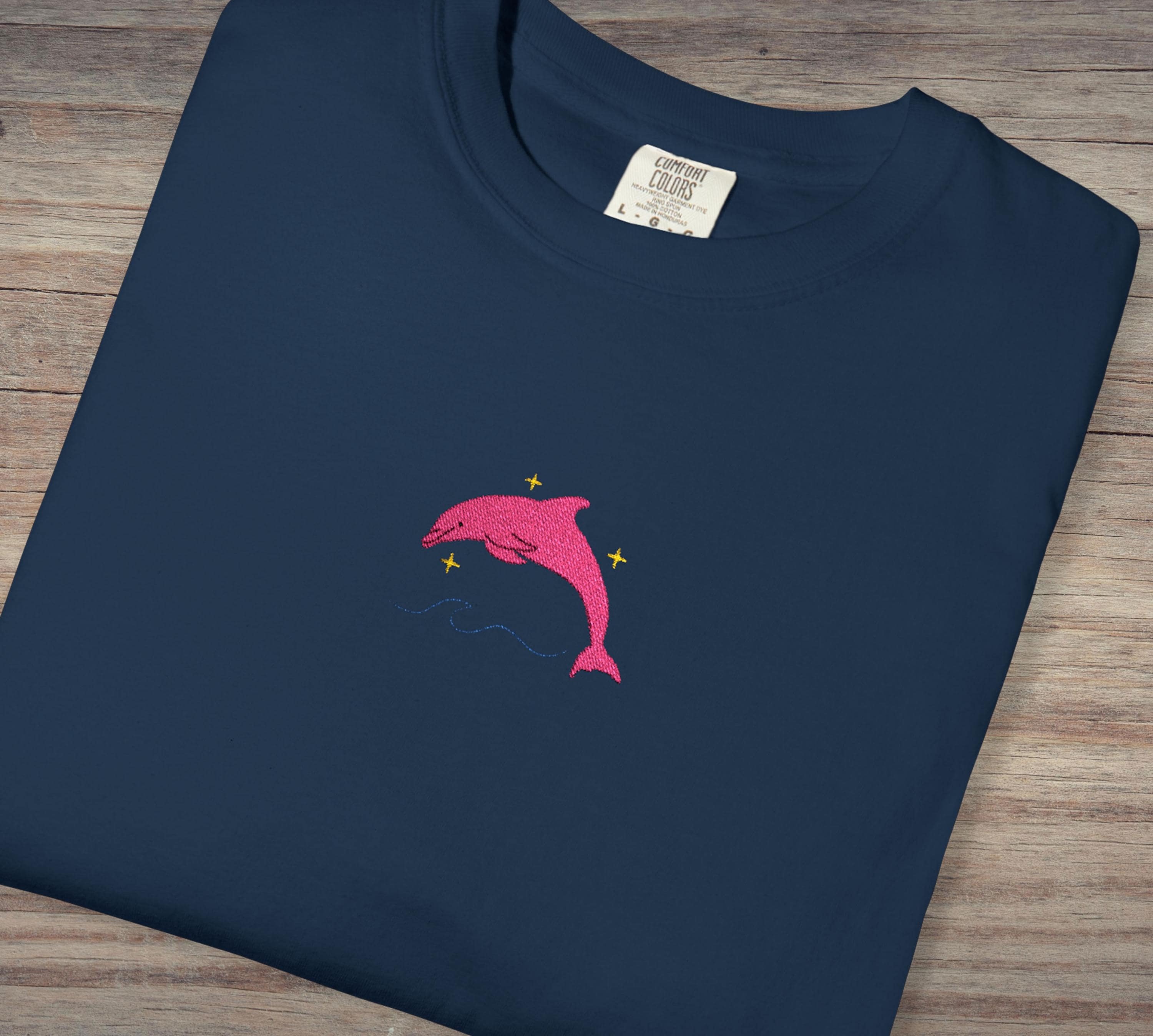 T-shirt Vintage Années 90 Avec Dessins De Dauphins Kawaii - Style Lisa Frank / Sailor Moon - Taille S/M