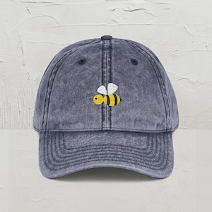 Embroidered Bee Baseball Hat, Queen Bee Hat, Honey Bee Hat, Unique Embroidery Cap, Gardening Gift, Bee Embroidered, Summer Hat