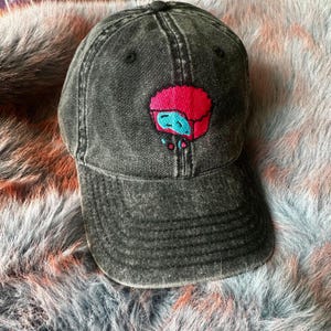 Peanut Butter Cup Hat, Neon Reeses Hat, Reeses Peanut Butter Cap,  Foodie Gift, Embroidered Dessert Hat, Gift for Her, Eclectic Embroidery
