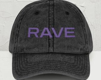 Embroidered Rave Hat, Bass Music Hat, Music Festival Hat, EDM Hats, Men Rave Hat, Unisex, PLUR, Rave Cap, Subtronics Hat, Festival Accessory