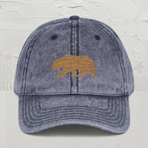 Embroidered California Bear Hat, California Republic, Cute Camping Hat, California Hat, Hiking Cap, National Park Dad Cap, Road Trip