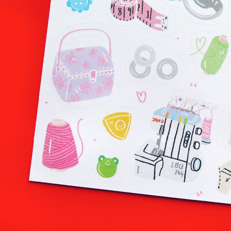 Sewing / Sticker Sheet / Planner Stickers Cute Stickers Etsy