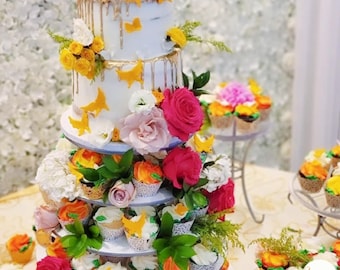 Cupcake Stand 6 Tier 140 Cupcakes Dessert Stand Cupcake Tower Wedding Stand Birthday Donut Stand