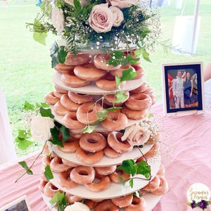 Cupcake Stand 6 Tier Dessert Stand 140 Cupcakes Threaded Rod Style Cupcake Tower Wedding Stand Birthday Donut Stand