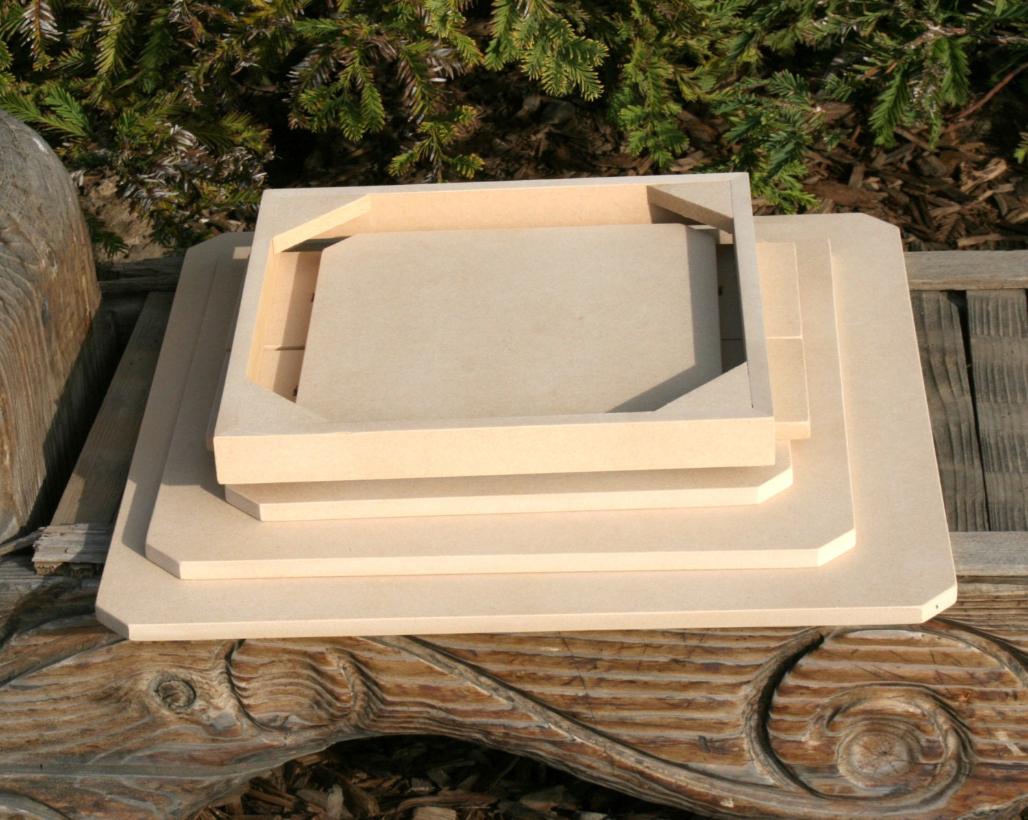 Cupcake Stand Square 4 Tier With Threaded Rod MDF Wood DIY Etsy