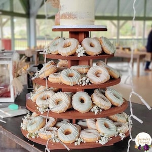 Cupcake Stand Round 5 Tier 100 Cupcakes MDF Wood DIY Project Cupcake Tower Birthday Stand Wedding Stand Display Stand