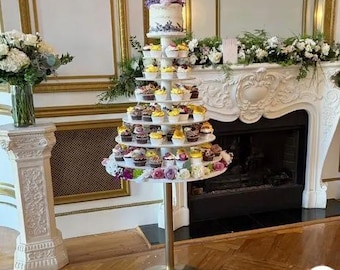 Cupcake Stand 7 Tier 200 Cupcakes Cake Display Melamine Wood
