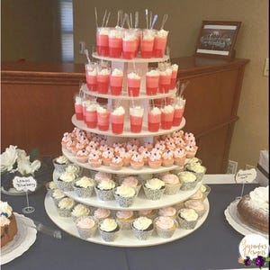 Cupcake Stand 6 Tier Melamine 140 Cupcakes Dessert Stand Cupcake Tower Wedding Stand Birthday Donut Stand