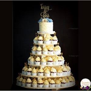 Cupcake Stand  6 Tier Round 180 Cupcakes MDF Wood Birthday Stand Wedding Stand Unpainted DIY Project