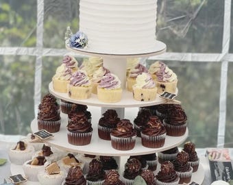 Cake Stand Cupcake Tower Melamine Wood 65 Cupcakes