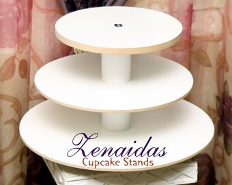 White Melamine Cupcake Stand Cupcakes 3 Tier Round Cupcake Tower Display Stand Birthday Stand DIY Project