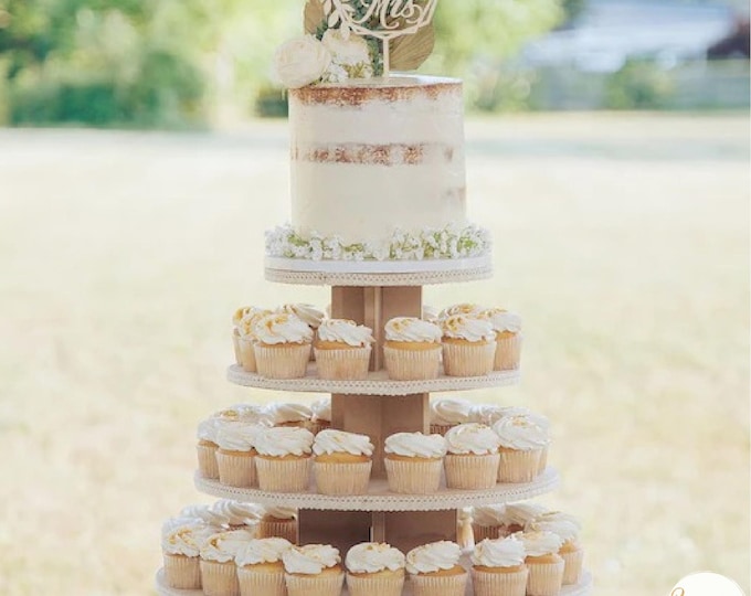 Cupcake Tower 100 Cupcakes Wedding Stand Dessert Tier Doughnut Stand Donuts Tray Party Platter Wedding Display Cupcake Stand Cake
