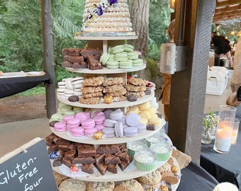 Cake Stand Cupcake Display MDF Round 6 Tier 180 Cupcakes