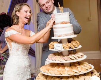 Wedding Display Cupcake Tower 150 Standard Cupcakes Donut Stand Cookie Tray Quince Baby Shower Cake Plate Handmade Wood Stand