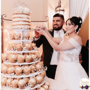 Cupcake Stand 7 Tier Round 200 Cupcakes MDF Wood Cupcake Tower Birthday Wedding Donut DIY Project
