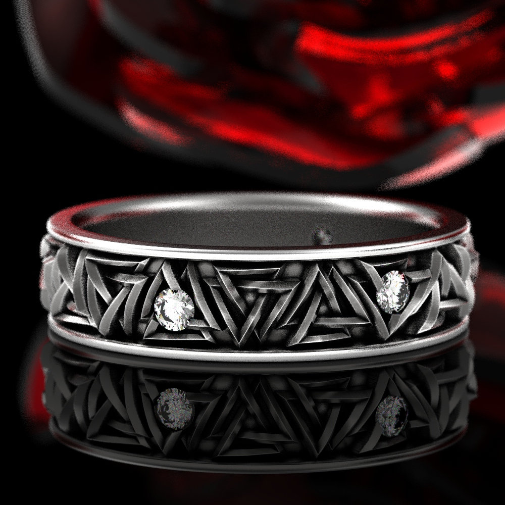 bronze valknut ring