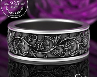 Thistle Wedding Bands