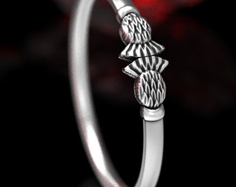 Sterling Silver Thistle Ring, Celtic Stacker Ring, Irish Stacker Ring, Thistle Stacker Ring, Thin Thistle Ring, Narrow Thistle Ring, 1266