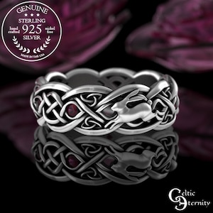 Ruby Rabbit Ring, Sterling Rabbit Ring, Rabbit Wedding Band, Celtic Rabbit Ring, Hare Ring, Silver Rabbit Wedding Ring, Ruby Bunny Ring 4682
