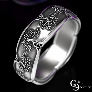 Celtic Tree of Life Ring, Silver Tree of Life, Kabbalah Silver Ring, Tree of Life Wedding Ring, Celtic Tree Ring, Moringa Ring 1363