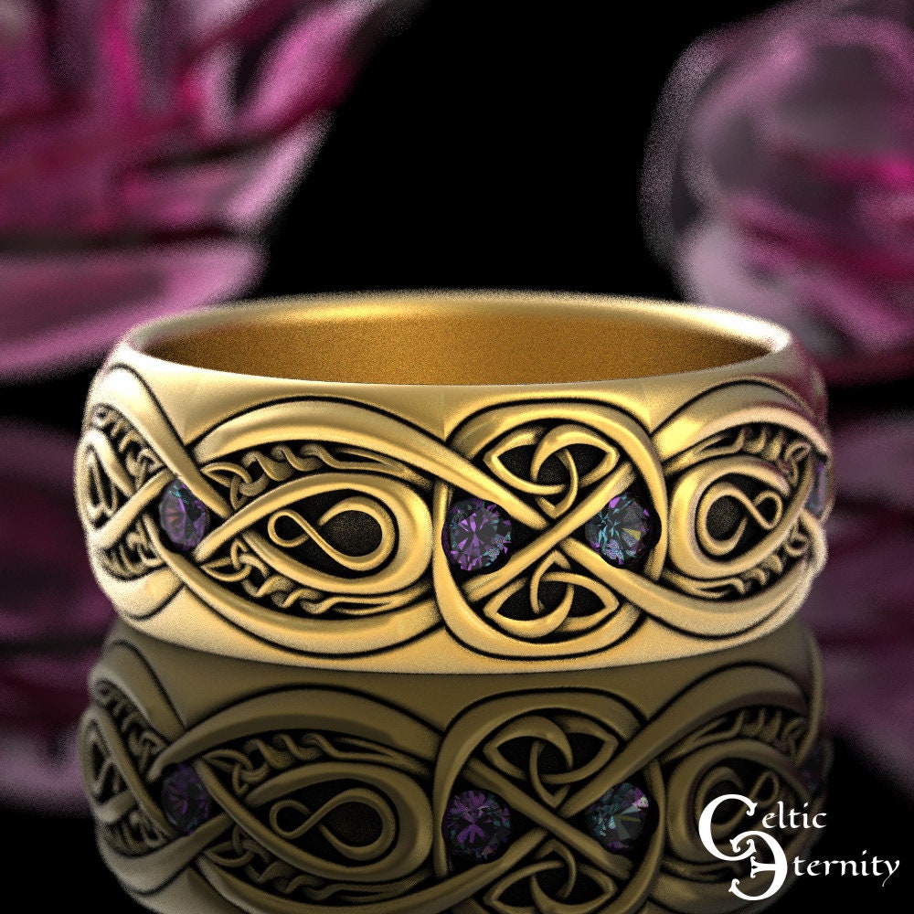Alexandrite celtic ring sale