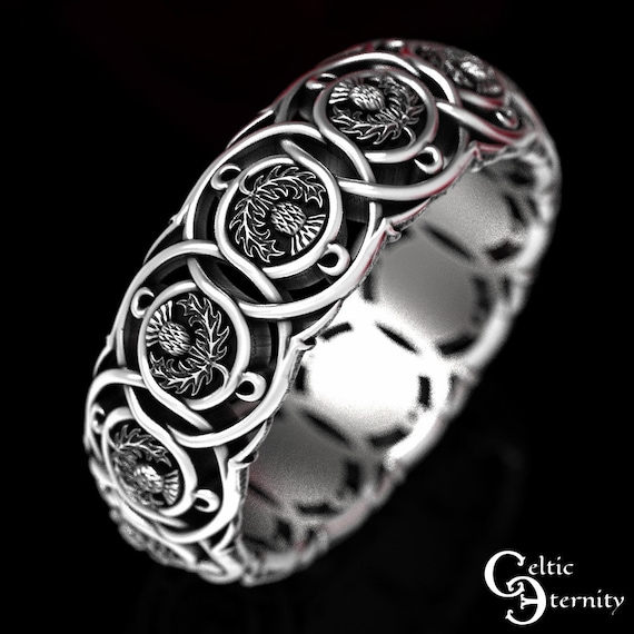 Thistle wedding rings best sale