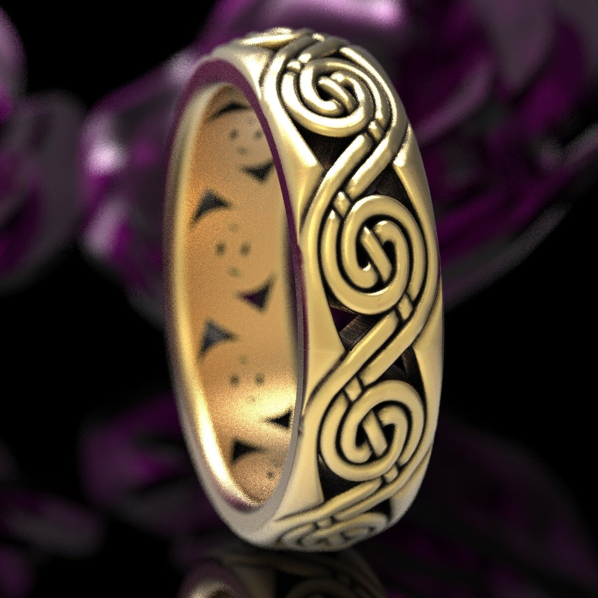 Celtic spiral ring sale