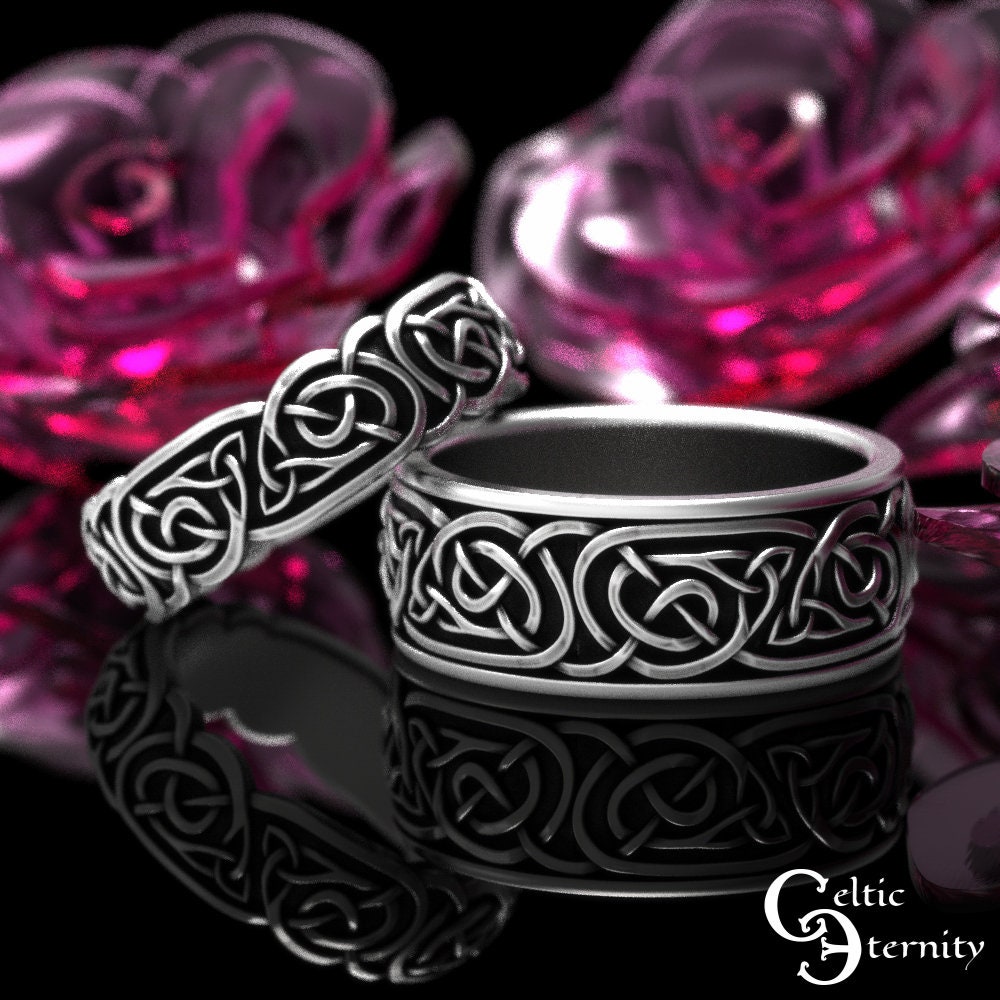His and hers celtic wedding bands deals