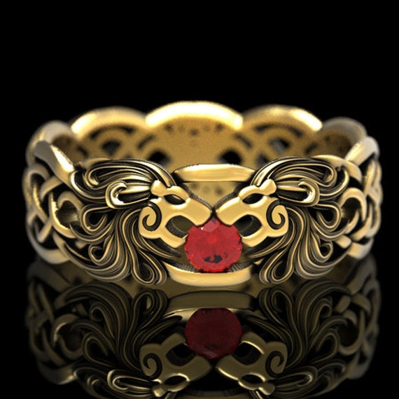 Platinum lion ring online