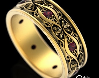 Thistle Wedding Bands