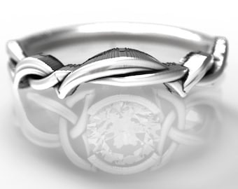 Matching Band for 405, Sterling Silver 10K 14K 18K Gold Celtic Knot Ring, Unique Celtic Eternity Ring, Handcrafted in Your Size 406